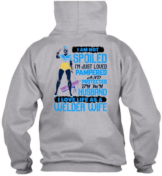I Love Life As A Welder Wife T Shirt, I Love Welder T Shirt