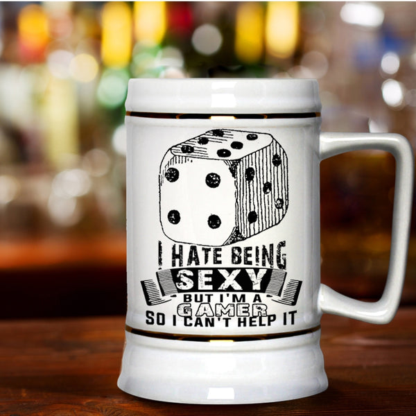 Funny Gift For Gamers Beer Stein 22oz, I'm A Gamer Beer Mug