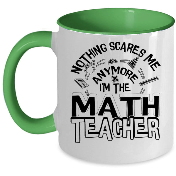 Cute Math Teacher Coffee Mug, I'm The Math Teacher Accent Mug