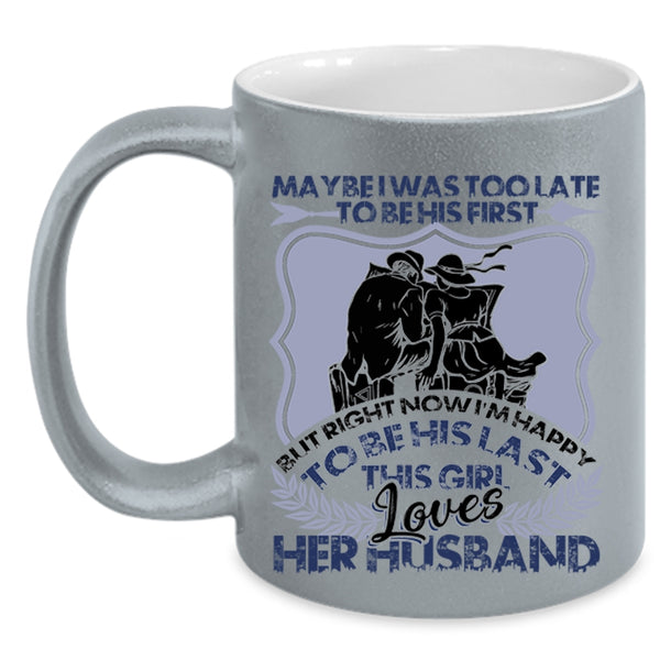 Gift For Wedding Coffee Mug, This Girl Loves Her Husband Accent Mug