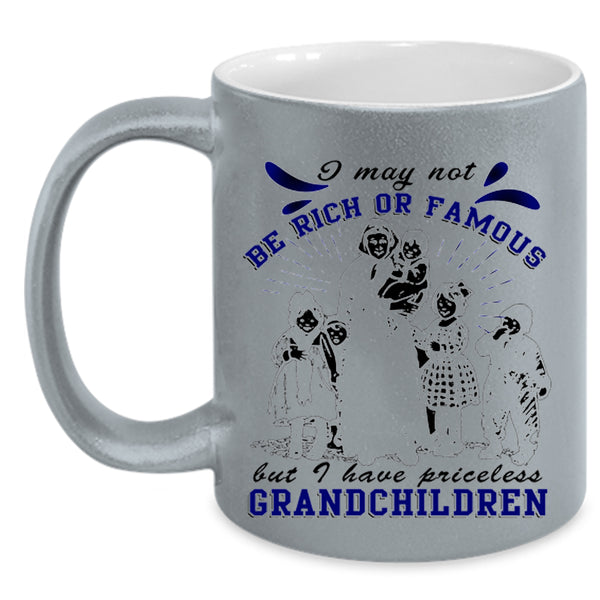 Cute Grandparent Coffee Mug, I Have Priceless Grandchildren Accent Mug