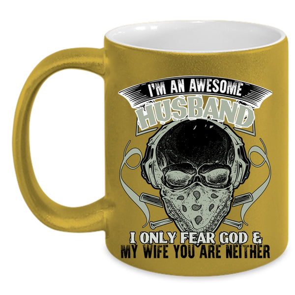 Cool Husband Coffee Mug, I'm An Awesome Husband Accent Mug