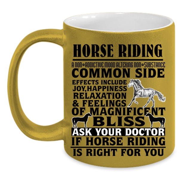 Cool Gift For Equestrian Coffee Mug, Horse Riding Accent Mug