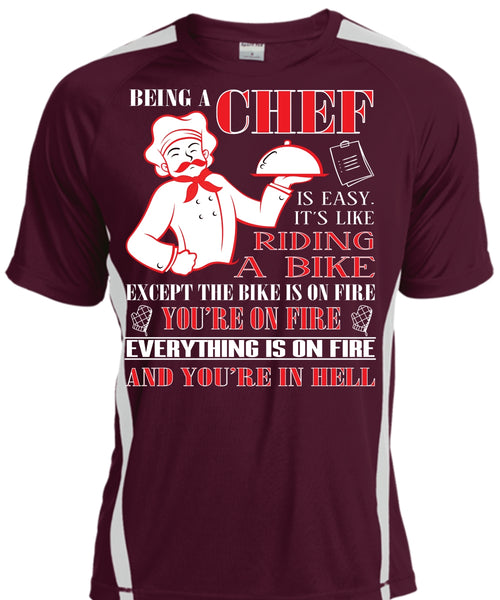 Being A Chef Is Easy T Shirt, It's Like Riding A Bike T Shirt