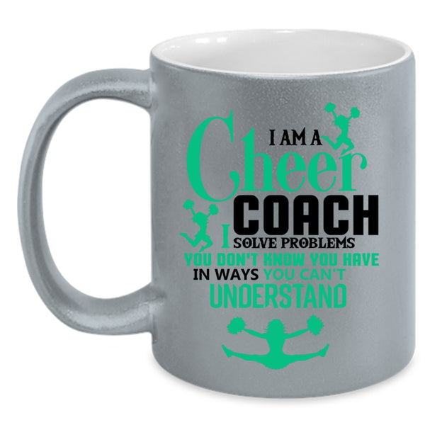 Awesome Cheer Coach Coffee Mug, I Am A Cheer Coach Accent Mug