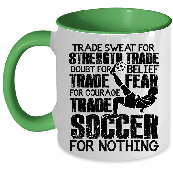 Funny Soccer Player Coffee Mug, Cool Soccer Accent Mug