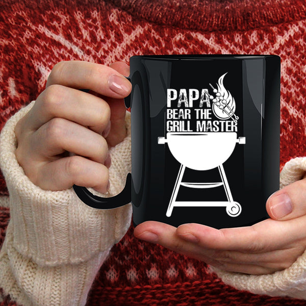 Papa Bear The Grill Master Coffee Mug, Funny Gift For Papa Coffee Cup