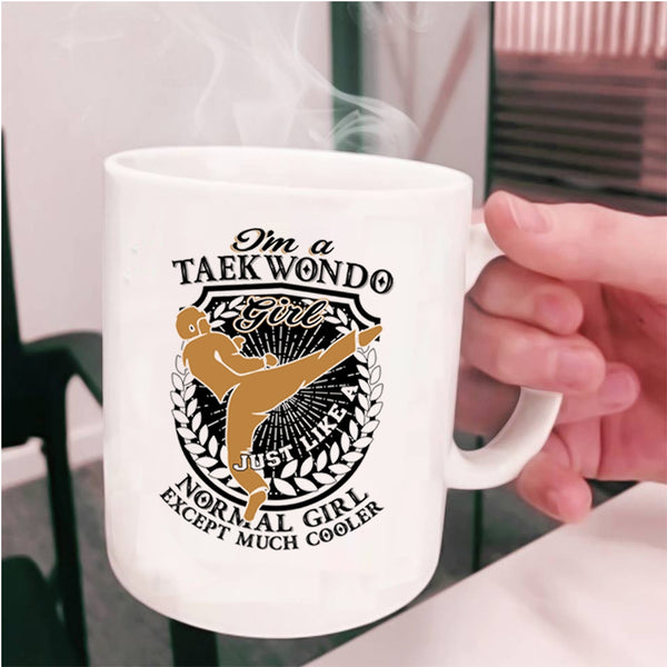 Cool Taekwondo Girl Coffee Mug, I'm A Taekwondo Girl Cup