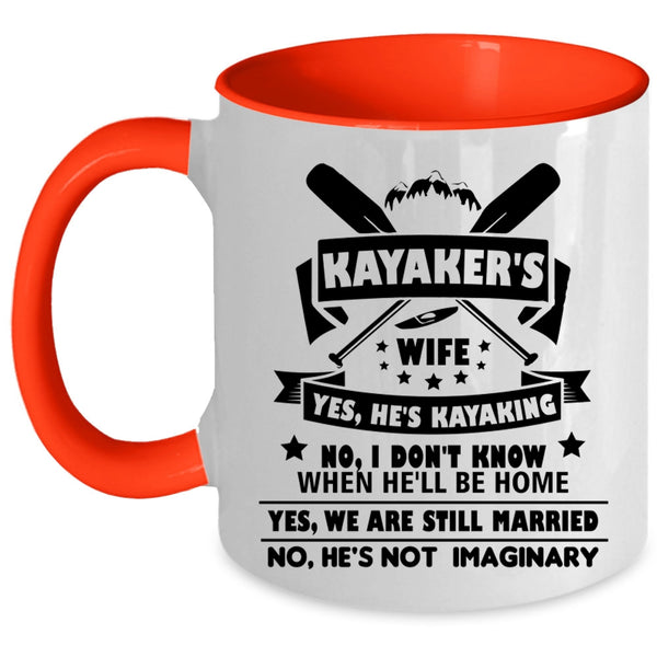 Kayaker's Wife Cup, Funny Gift For Kayaker's Wife Mug