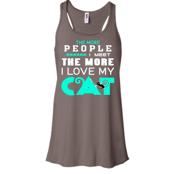The More People I Meet The More I Love Cat Shirt, Cool Cat Shirt