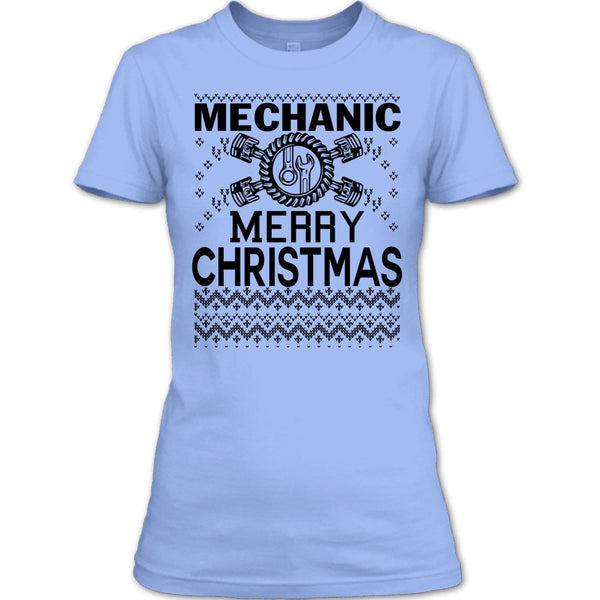 Mechanic Merry Christmas T Shirt, Merry Christmas Gift T Shirt