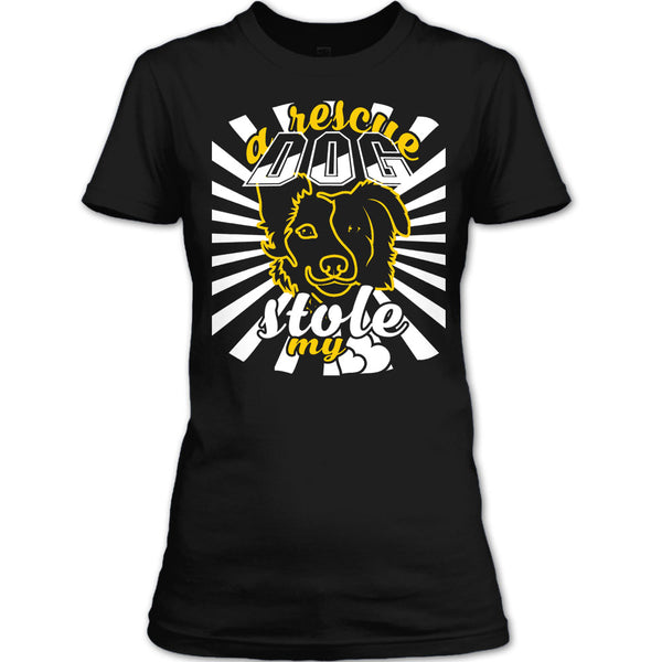 A Rescue Dog Stole My Heart T Shirt, I Love My Dog T Shirt