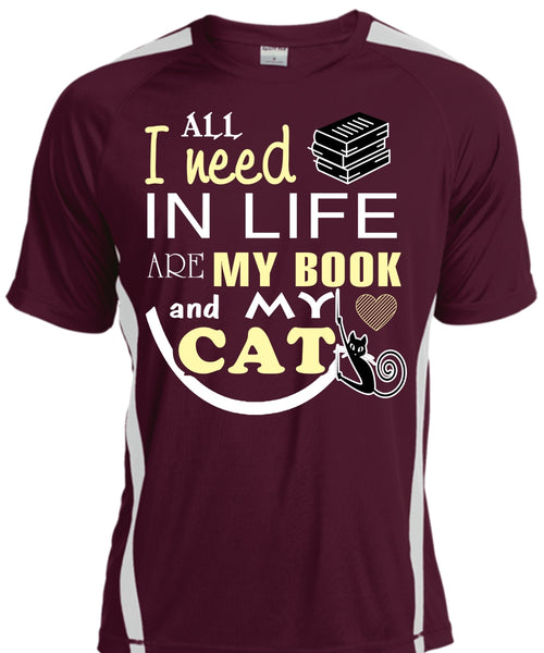 All I Need In Life Are My Book And My Cat T Shirt, My Pets T Shirt, My Favorite T Shirt