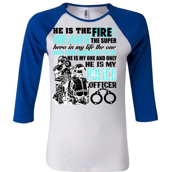 He Is My Police Officer T Shirt, I Love Police T Shirt, Awesome T-Shirts