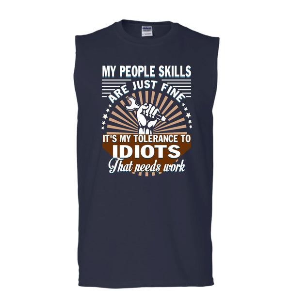 My Vacation T Shirt, Home Is A Chicken Coop Tank Top (Men's Cotton Sleeveless)