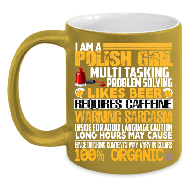 I Am A Polish Girl Coffee Mug, Cute Gift For Polish Girl Coffee Cup