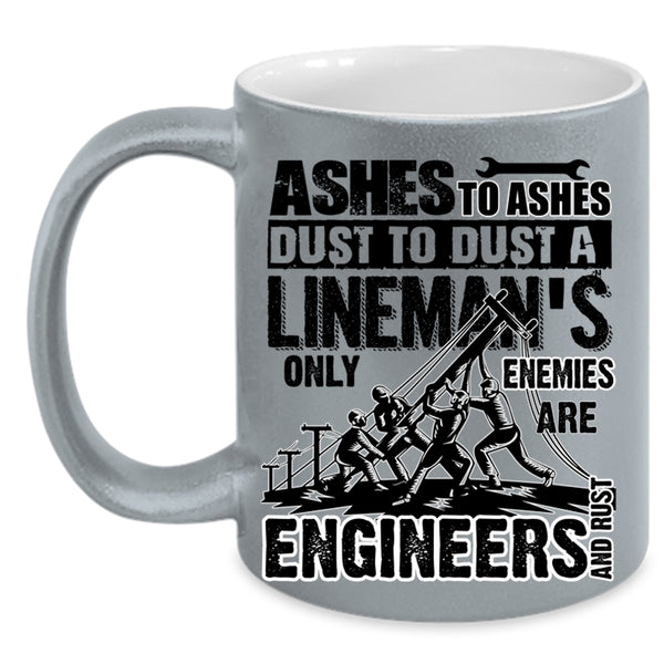 Best Gift For Linemans Coffee Mug, Cool Lineman Accent Mug