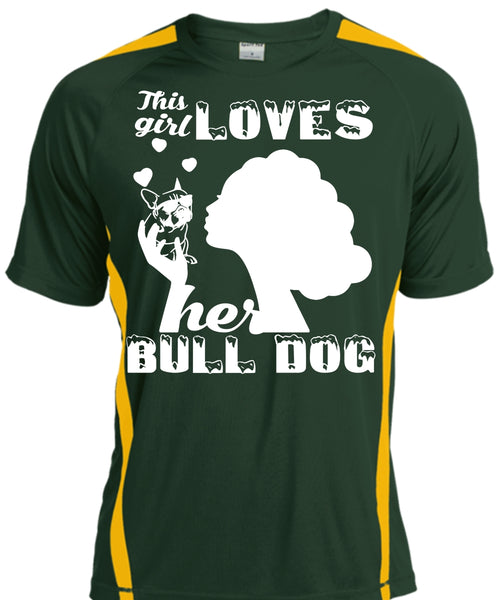 This Girl Loves Her Bulldog T Shirt, I Love Dog T Shirt, My Pets T Shirt
