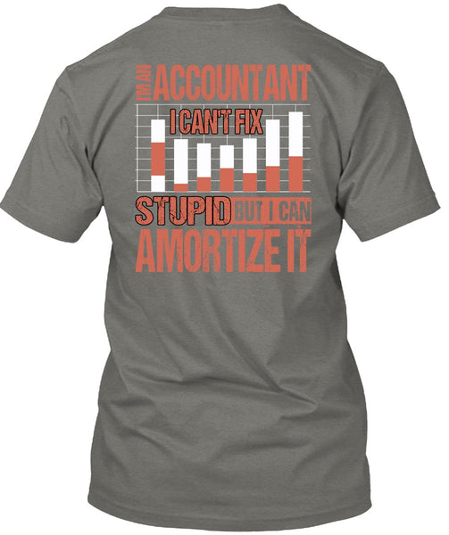 I'm An Accountant T Shirt, I Can't Fix Stupid T Shirt