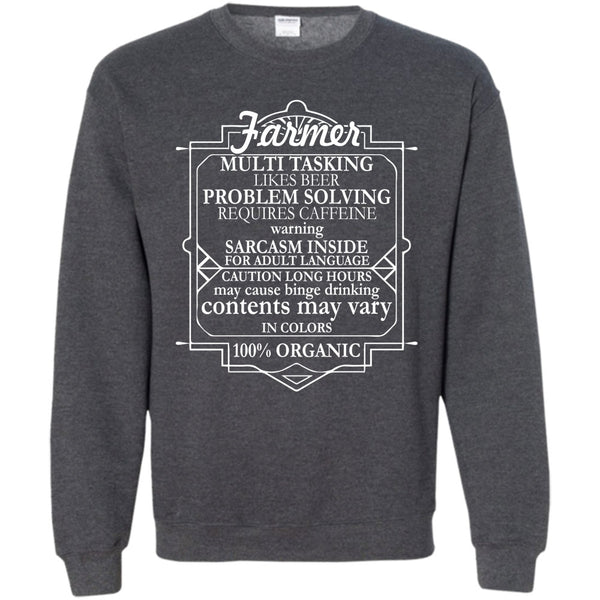 100% Organic T Shirt, Coolest Farmer Sweatshirt
