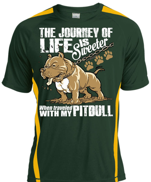 Traveled With My Pit Bull T Shirt, The Journey Of Life T Shirt, Cool Shirt