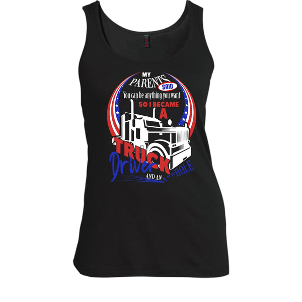 I Became A Truck Driver T Shirt, Gift For Son Tank Top