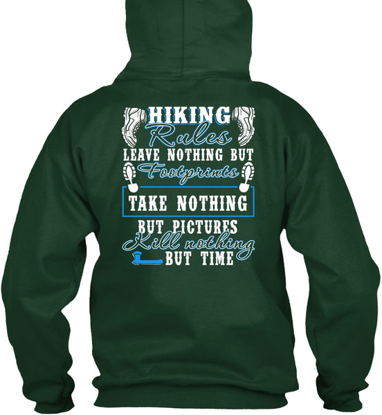 Hiking Rules T Shirt, Footprint T Shirt