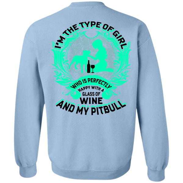 I Love Pit Bull T Shirt, Wine And My Pit Bull Sweatshirt