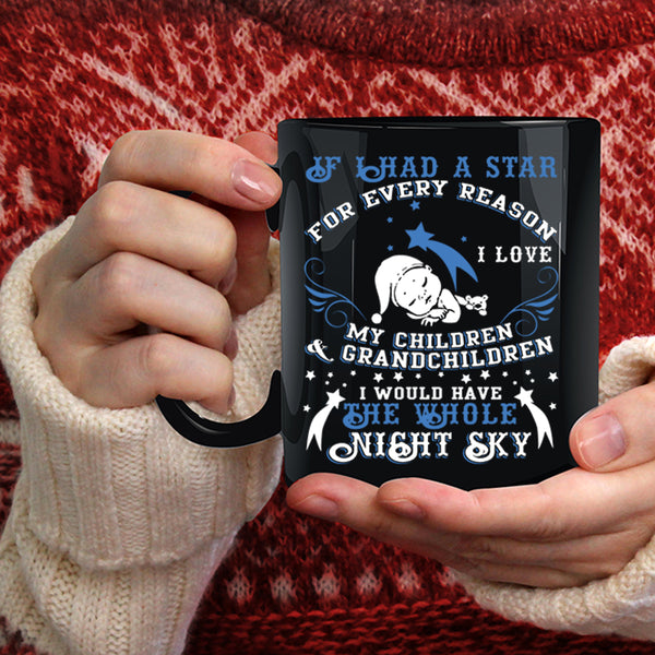 I Love My Children And Grandchildren Coffee Mug, Cute Grandparent Coffee Cup