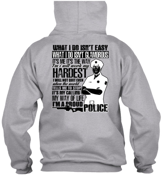 I'm A Proud Police T Shirt, I Love Police T Shirt