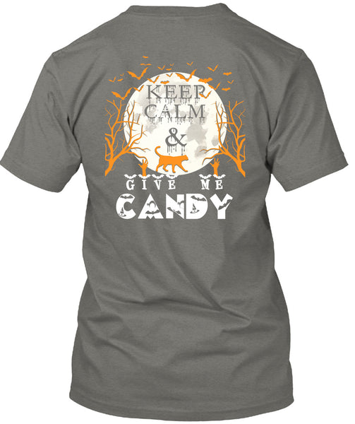 Keep Calm And Give Me Candy T Shirt, I Love Christmas T Shirt