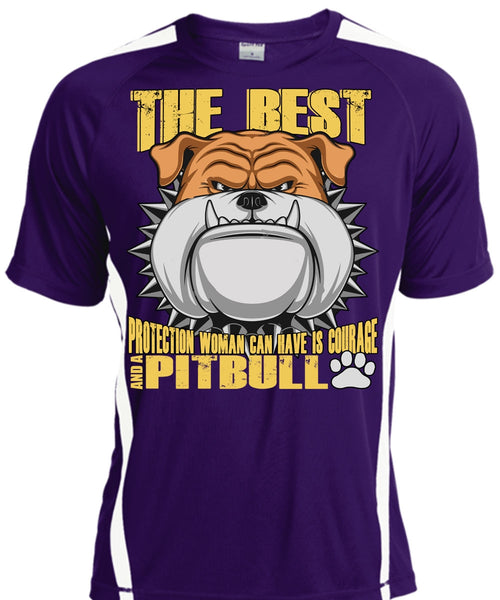 Woman Can Have Is Courage And A Pit Bull T Shirt, I Love Pit Bull T Shirt, Cool Shirt
