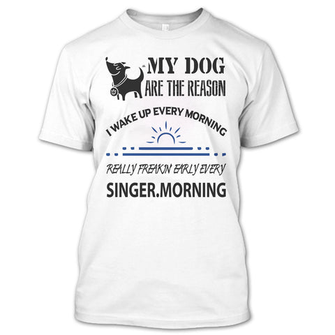 A black t-shirt with the shopify logo