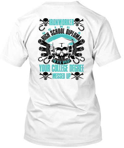 A black t-shirt with the shopify logo