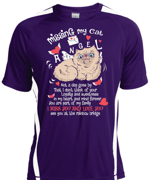 Missing My Cat Angel T Shirt, I Miss You And Love You T Shirt, Cool Shirt