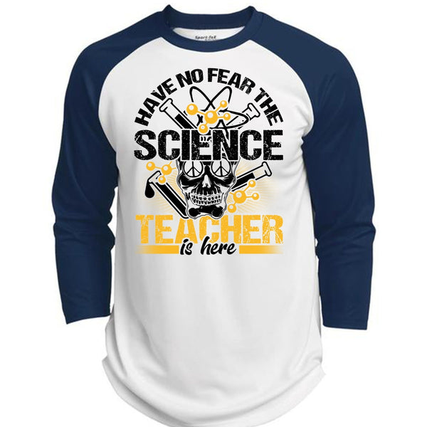 Have No Fear The Science Teacher Is Here T Shirt, I Love Teacher T Shirt, Awesome T-Shirts  (Polyester Game Baseball Jersey)