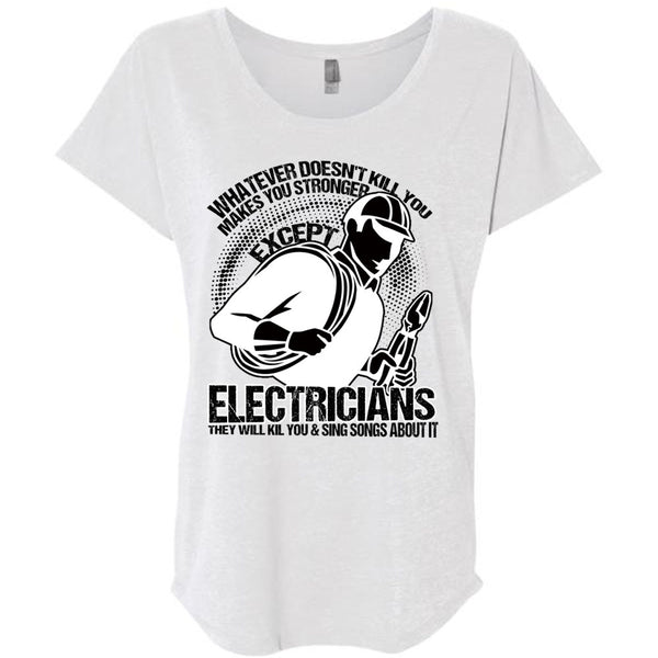 Stronger Except Electricians T Shirt, I Love Electrician T Shirt, Awesome T-Shirts