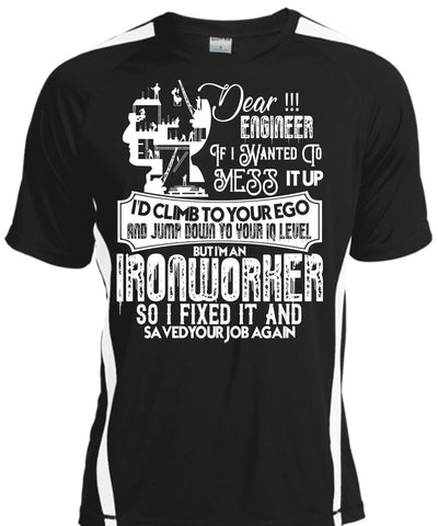 A black t-shirt with the shopify logo