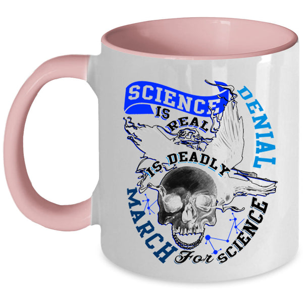 March For Science Coffee Mug, Science Is Real Accent Mug
