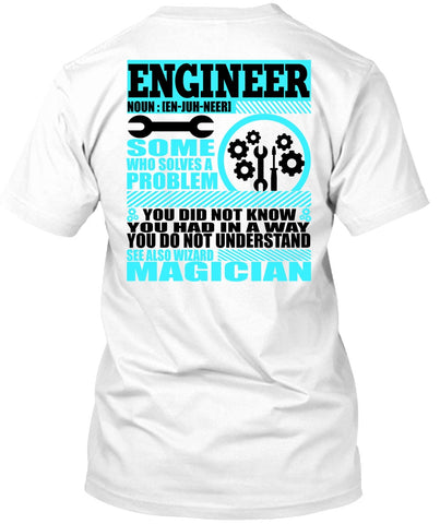 A black t-shirt with the shopify logo