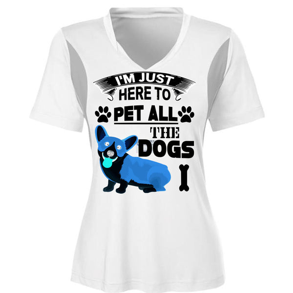I'm Just Here To Pet All The Dogs T Shirt, I Love My Dogs T Shirt, Awesome T-Shirts
