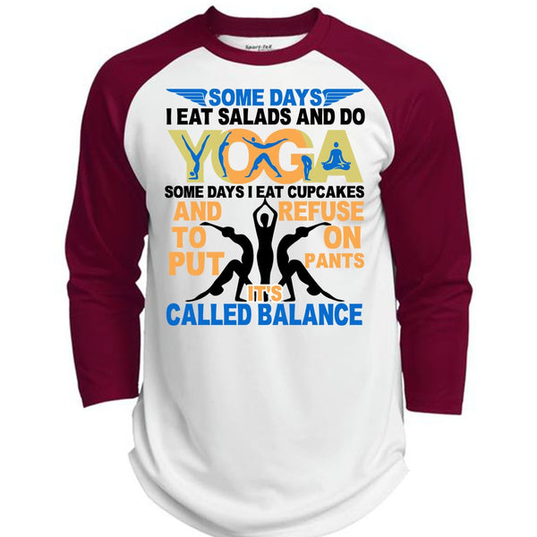 I Eat Salads And Do Yoga T Shirt, I Love Yoga T Shirt, Awesome T-Shirts  (Polyester Game Baseball Jersey)