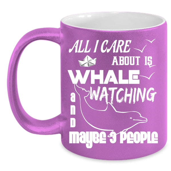 I Love Whale Watching Coffee Mug, Outdoor Activity Coffee Cup