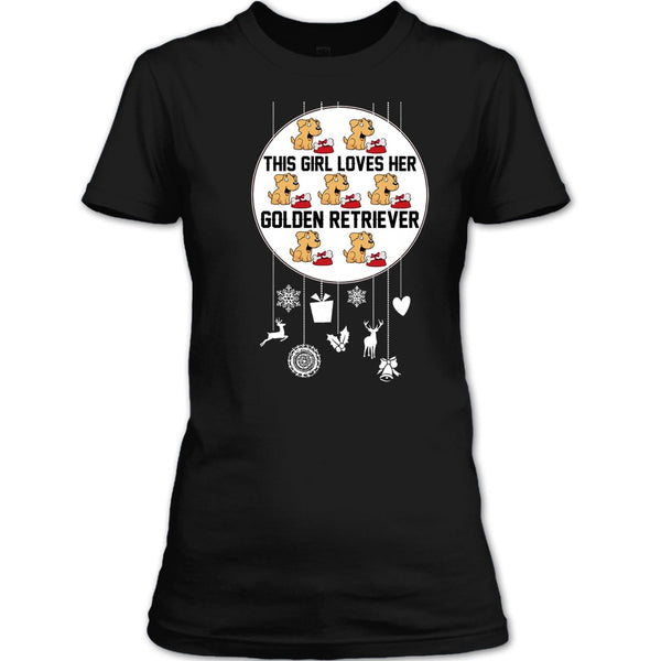 This Girl Loves Her Golden Retriever T Shirt, Coolest Dog Lover T Shirt