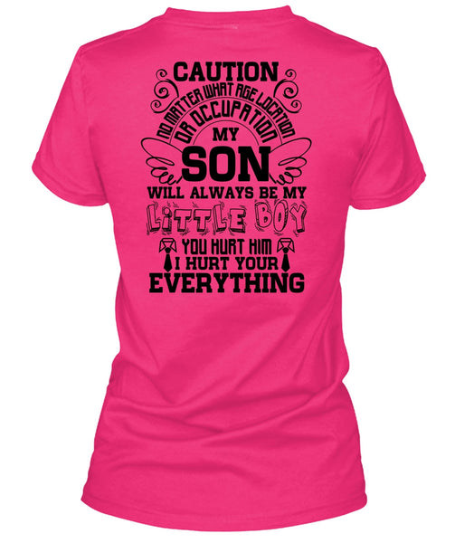 My Son Will Always Be My Little Boy T Shirt, I Love Son T Shirt