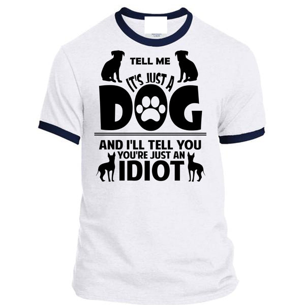 A black t-shirt with the shopify logo