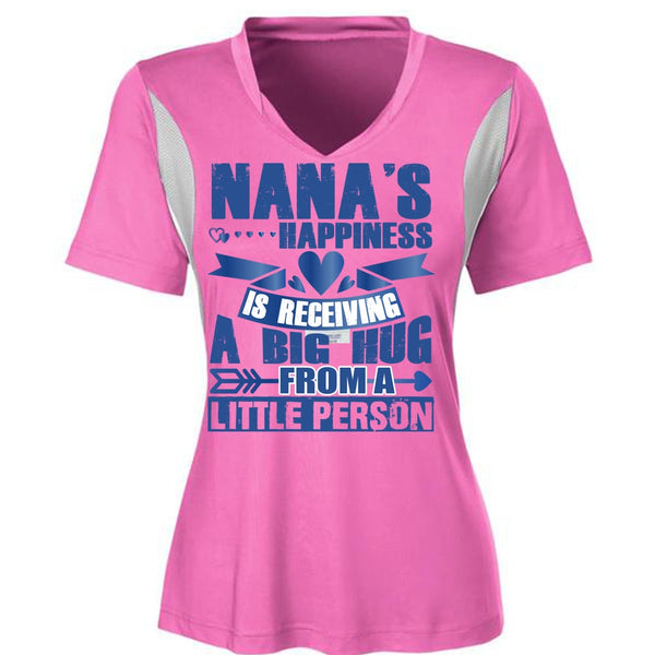 Nana's Happiness Is Receiving A Big Hug T Shirt, Being A Nana T Shirt