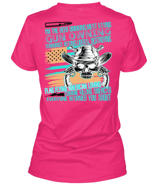 Meat Eating Gun Owning T Shirt, I Love Veteran T Shirt