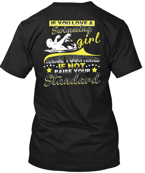 A black t-shirt with the shopify logo