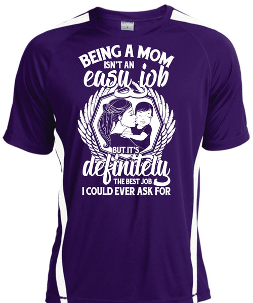 Being A Mom T Shirt, It's Definitely The Best Job T Shirt, Cool Shirt